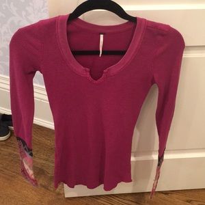 Free people long sleeve shirt